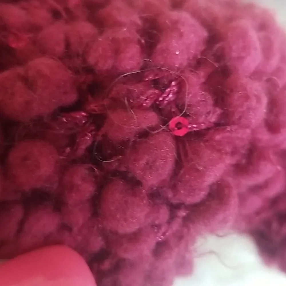 Burgundy Warm Fuzzy Mittens
